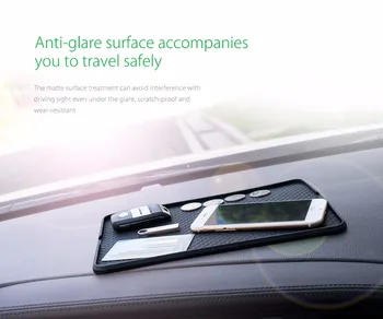 ORICO Anti Slip Silikonski Avto armaturne plošče Držalo za Telefon za Shranjevanje Mat Avto Pametni Podporo Ne Zdrsne Pad Blazine Anti Slide