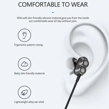 Original Lenovo HE08 Brezžične Slušalke 4-zvočnik za Šport Novo Bluetooth 5.0 Slušalke 9D Stereo HI-fi Kakovosti Zvoka, IPX5 Nepremočljiva