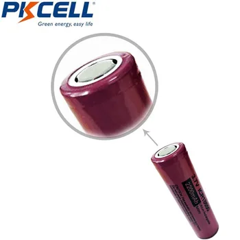 PKCELL ICR18650 18650 Li-ionska Baterija 3,7 V 2200 mAh Polnilne Li-Ion Visoko Spusti Baterija za flashinglight baterije NOVO Izvirno