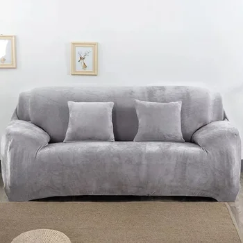 Pliš Kavč Zajema Univerzalna Stretch Elastična Kavču Slipcovers L oblike Področna Kavč Kritje za dnevno sobo