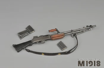 Po drugi svetovni VOJNI ameriške Vojske M1918 BAR Browning 1/6 Avtomatsko Puško, Pištolo Model 21 cm Zbirk Vojak Slika Opremo