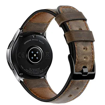 Pravega Usnja band Za samsung Galaxy watch3 46mm Prestavi S3 meje zapestnica correa huawei watch 2 gt trak 22 mm watch band 45m