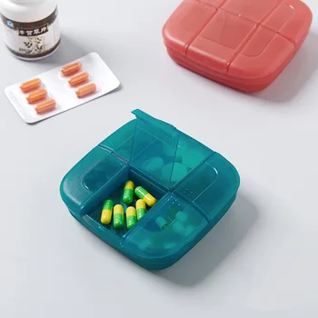 Prenosni prosojno drog zbirka potovalne medicine vrečko distribucijo paket Držalo za Shranjevanje Posode Primeru Pill Box Splitters