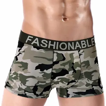 Prikrivanje Natisnjeni Boxer kratke Hlače Moški Hlačke Dihanje Udobno spodnje Perilo za Moške Boxershorts
