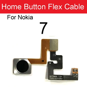 Prstnih Senzor Flex Trak Za Nokia X5 5 5.1 6 X 6 6.1 7 8 plus Nazaj Gumb Domov Vrnili Tipko Touch Senzor Flex Kabel Deli