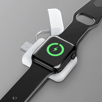Qi Brezžični Polnilec Za Apple Watch 6 5 4 3 2 1 Serija Prenosnih Hitro Brezžično Polnjenje Dock Magnetni Polnilec Za IWatch Polnilnik
