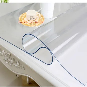 QQPQGG Nepremočljiva Prtom Prozoren Prt z Vzorcem Kuhinji PVC Tabela Kritje Olje Mehko Krpo Stekla Prtom 1,0 mm