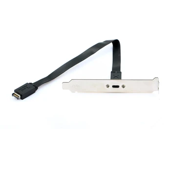 Računalniški Kabel USB C Jack 0,3 m 0,5 m USB3.1 Sprednja Plošča Priključek Tip-E Moški na USB-C Tip-C Ženski Podaljšanje Žice Kabel Adapter