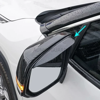 Rearview Mirror Dež Obrvi Za Toyota RAV4 RAV-4 2019 2020 Spremenjen Reflektivni Ogledalo Avto Okras Avto Dodatki