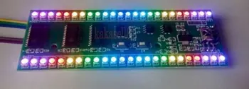 RGB MCU Nastavljiv Prikaz Vzorec 24 LED VU Indikator Nivoja Merilnik Dual Channel