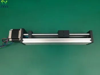 Robotsko roko palico žogo vijak linearni železniškega vodnik stran tabela pogona za cnc 500mm XYZ gibanja modul deli motorja usmerjevalnik kompleti