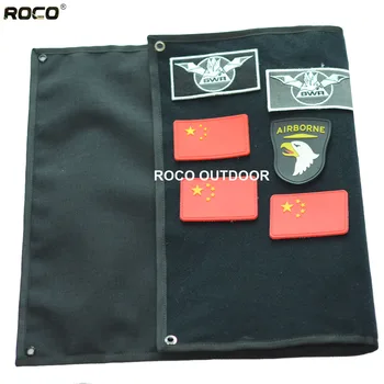 ROCOTACTICAL Vojaške Obliž Imetnik Odbor Vojske ID Imetnik Plošča Pacth Značke Folding Mat za Moralo Obliži Black/Coyote Rjava