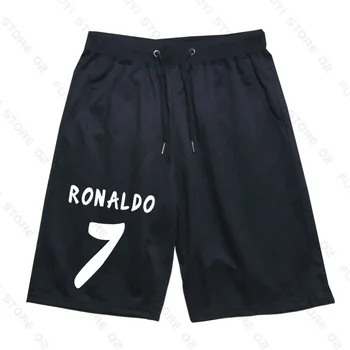 Ronaldo Poletje Hlače Moški Modni Boardshorts Dihanje Moški CR7 Hlače Udobno Plus Velikost Fitnes Mens Bombaž Telovadnice Hlače
