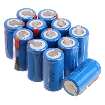 RU Dostava 12Pcs/15pcs Sub C SC 1,2 V 1800mAh NiCd Baterije za ponovno Polnjenje Baterij & Tab