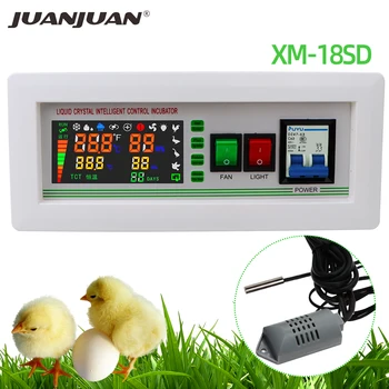 Samodejno Jajce Inkubator Xm-18SD Inkubator Krmilnik Digitalni LED Temperatura Vlažnost Senzorji Piščanec Ptičja Jajca Valilna Stroj