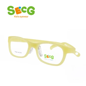 SECG Mehko Ultralahkih Otrok Okvir Nos Blazinice Študenti Otroci Optičnih Očal Okvir Daljnovidnost Kratkovidnost Očala Pasu gumico