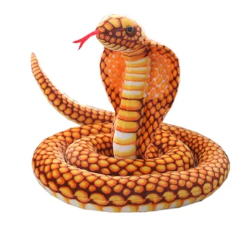 Simulacija Cobra in Python Kača Pliš Igrače, Lutke Mehko Polnjene Živali Ročno Lutko za Otroke Smešno Božično Darilo za Rojstni dan