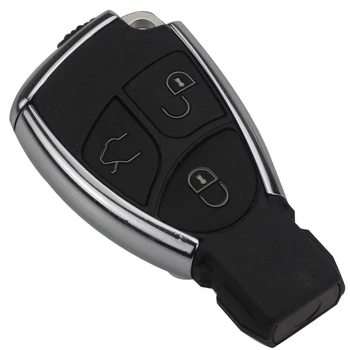Smart Avto Ključ Lupini Za Za Mercedes Benz B C E ML S CLK SLK CL GL Chrome Samodejno Daljinski Ključ Fob Primeru Z nosilca za Baterijo 3 Gumbi