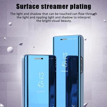 Smart Flip Mirror Pokrovček Za Samsung Galaxy A50 A51 A30 A20 A10 Primeru Telefon Za Galaxy A71 A10S A20S A30S A50S Težko PC Pokrov Coque
