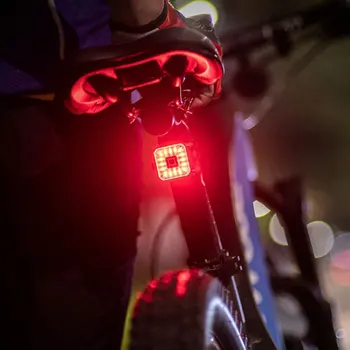 Smart Kolo Luč Auto Občutljive Zavorni Kolesarjenje Zadnja Svetilka za Kolo Svetlobe 6 Načini za Varnost Noč Jahanje USB Polnilne Nazaj Luči