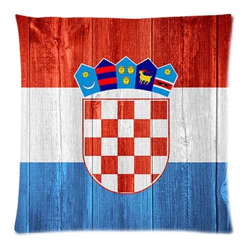 Sodobno Hrvaško Zastavo Natisnjena Bombaž Perilo Dekorativne Blazine Pokrov Osebno Kavč Vrgel Blazino Primeru Almofadas 45*45 CM