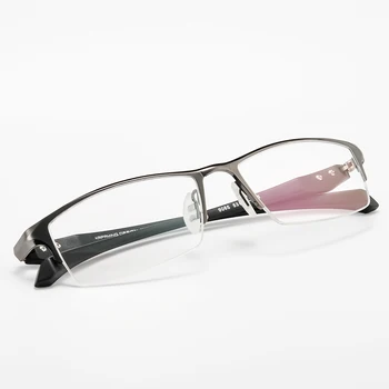 Spektakel Okvir Očala Moških Računalnik Optični Kratkovidnost Recept Očala Pol-rim Okvir Za Moški Pregleden Armacao de 9065