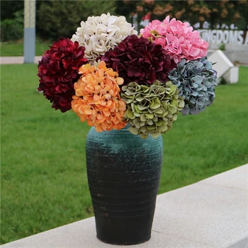 Svila Eno Hydrangea Umetne Rože za Poročno Dekoracijo Doma Dodatki, Vaze Dekoracijo Nevesta ima Cvetje Diy Obrti