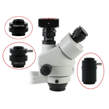 SZMCTV 1/2 1/3 1X Adapter Za Simul Osrednja Trinocular Stereo Mikroskop, HDMI, VGA, USB Video Kamera 0.3 X 0,5 X C mount Adapter za Objektiv