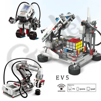 Tehnika Programiranja Serije the EV3 Roboti Model gradniki Izobraževanje Nastavite PARNI Združljiv Za EV5 45544 Robotika DIY Igrače
