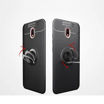 Telefon Primeru za Xiaomi Redmi 8 8A Primeru Odbijača Magnetni Kovinski Obroč Imetnik Mehki Silikonski Shockproof Nazaj Primeru za Redmi 8 8A Primeru
