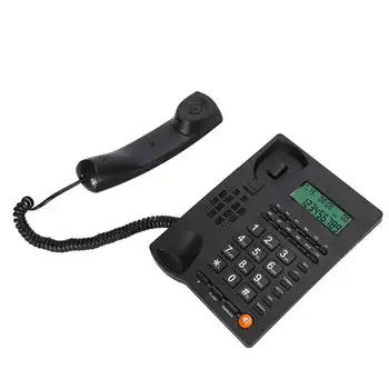 Telefono inalambrico L019 angleški Trgovini Pokličite Desk Prikaz identitete Kličočega Telefon za Domačo Pisarno Hotelski Restavraciji Črni domači telefon