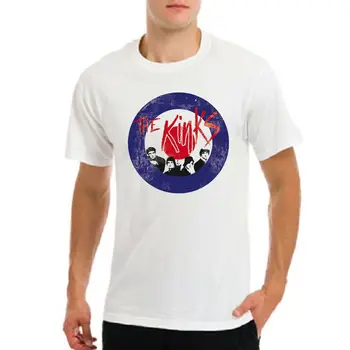 The Kinks, mod glasbe skupine band mens belega t-shirt