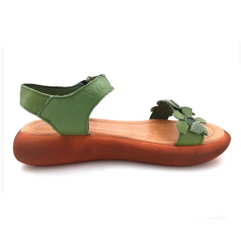 TIMETANG Ženske sandale open toe Pravega usnja, ročno poletne čevlje, sandale nacionalni retro slogu sandali