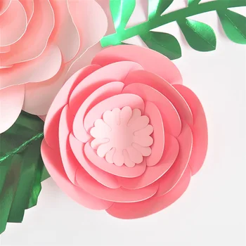 Umetni Rose Cvet DIY papirnate Rože Listi Set Za Baby Tuš Kulise Rojstni dan Okraski Vrtec Steno Deco Sladko Soba