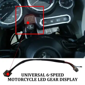 Univerzalni 6 Hitrost Moto Zaslon Digitalni Led Zaslon Nevtralno Orodje, Motorno Kolo, Off-Road Motocikla Lučka