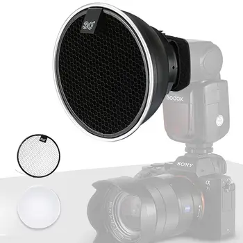 Univerzalno Lepoto Jed s Satja Mehko Krpo 6 inch Difuzor Standard Reflektor Fotografija Komplet za Godox Flash