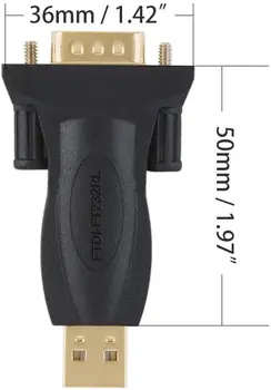 USB na RS232 Adapter z FTDI Čipov,Moški Serijski DB9 Pretvornik za Blagajniško Register,Modem,Skener,Industriual Stroji,CNC