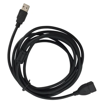 USB Podaljšek Podatkovni Kabel usb 2.0 A Moški na Ženski Dolg Kabel za Računalnik, 3 meter Črna