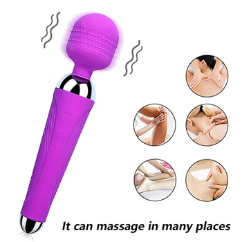 Vibrator za Ženske, Vibratorji Čarobno Klitoris Stimulator USB Massager Sex Igrače za Mišice Odraslih Multi-speed G Spot Vagine, 3 Barve