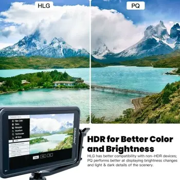 View R5, Zaslon na Dotik, HDR 3D LUT DSLR Monitor 4K HDMI 5.5 palčni Full HD 1920x1080 IPS Zaslon Področju Monitor za Kamero