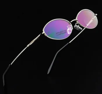 Vintage majhne Ovalne Eyeglass Okvirji Pol Rimless Stekla Rx lahko