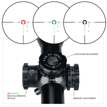 Vrhunska Eno Taktično Lov Riflescope Red Dot Področje Optike Pogled Rdeče/zeleno Mil Dot+ Killflash+ Področje uporabe Mount gz10335