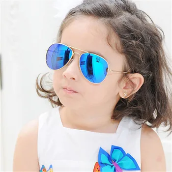 Vroče Otroci Pilotni sončna Očala Fantje Dekleta Odtenki Otrok Očala Otroška sončna Očala Otrok Ogledalo UV400 Oculos De Sol