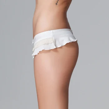 Vroče prodajo Seksi Tangice Hipster Hiphugger Spodnje hlače s Čipko Ruffles Moda za Ženske Kratko S/M/L/XL