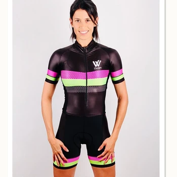 Vvsportsdesigns ekipe telo jumpsuit nastavite žensk kolesarjenje kratek rokav obleko maillot ciclismo kolesu triatlon kit šport mujer