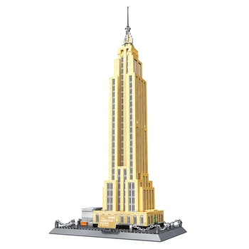 WANGE 5212 gradniki Svetovno Znane Arhitekture Serije Empire State building of NewYork Smešno tudi Igrače za Otroke