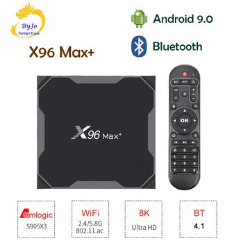 X96 MAX+ TV BOX Android 9.0 4 GB, 16GB 32GB 64GB Amlogic S905X3 Quad Core 8K Video Predvajalnik Youtube, Netflix Wifi 2.4/5 G smart tv lg