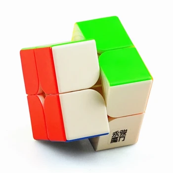 Yongjun YJ 2x2 kocka Strokovno hitrost magnetni čarobna kocka uganka magic cube 48 magnet izobraževalne igrače za otroke, igrače fantje