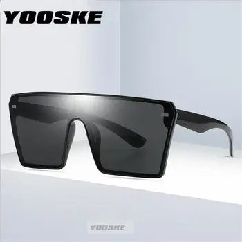 YOOSKE Vintage Retro Očala Okvir 2020 Luksuzni sončna Očala Moški Ženske Odtenki Očala Črna Prevelik Kvadratnih Eye Glasses