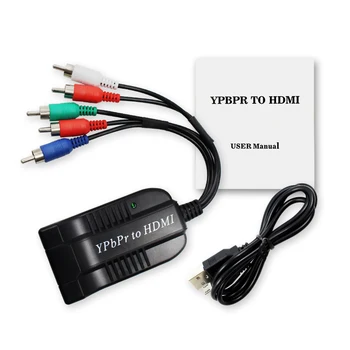 YPBPR na HDMI pretvornik hdmi ,vhod Ypbpr in audio ,izhod hdmi, Ypbpr za tv box,vhs,vcr ,dvd